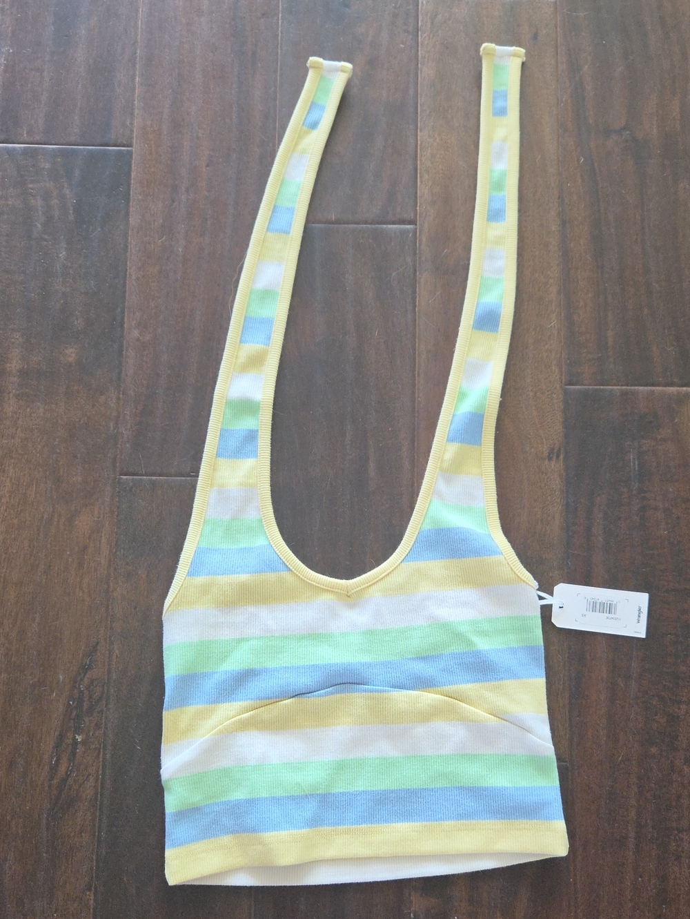Wrangler Striped Pastel Halter - Yellow, Blue, Green